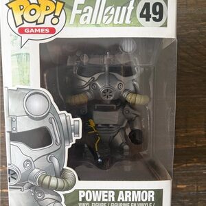 Funko Pop! Fallout Power Armor Vinyl Figure - Gray with Yellow Trim